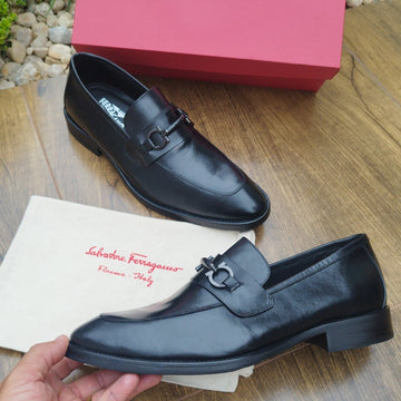 Mocassim Preto ITALY DESING SF   em Couro