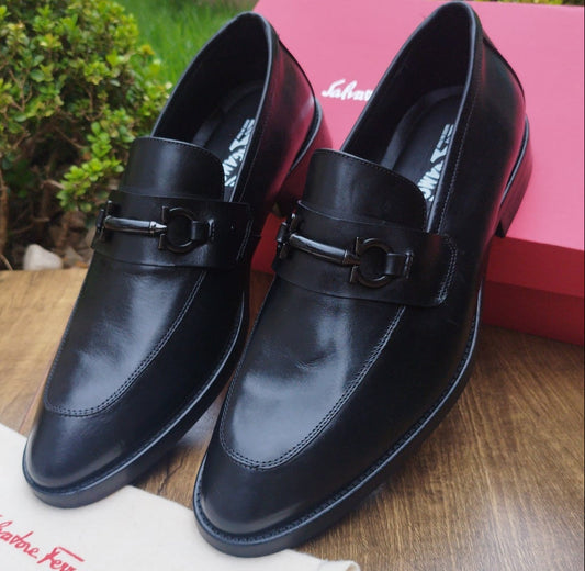 Mocassim Preto ITALY DESING SF   em Couro