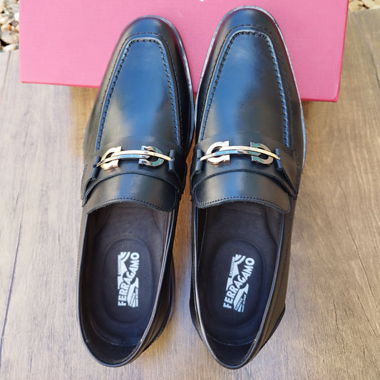 Mocassim  ITALY DESING SF  Preto em Couro