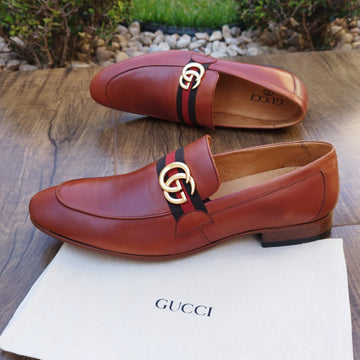 Mocassim Gucci GG Caramelo