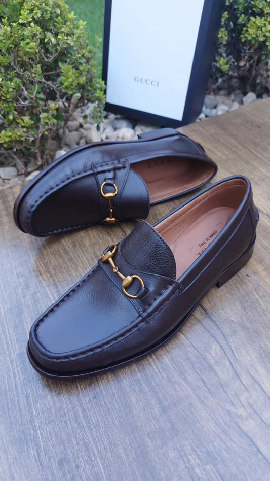 Mocassim de couro com Horsebit 1953 marrom